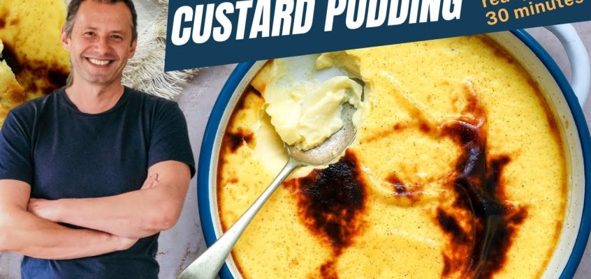 Delicious vanilla custard pudding ready in 30 minutes | one pot wonders Ep.7