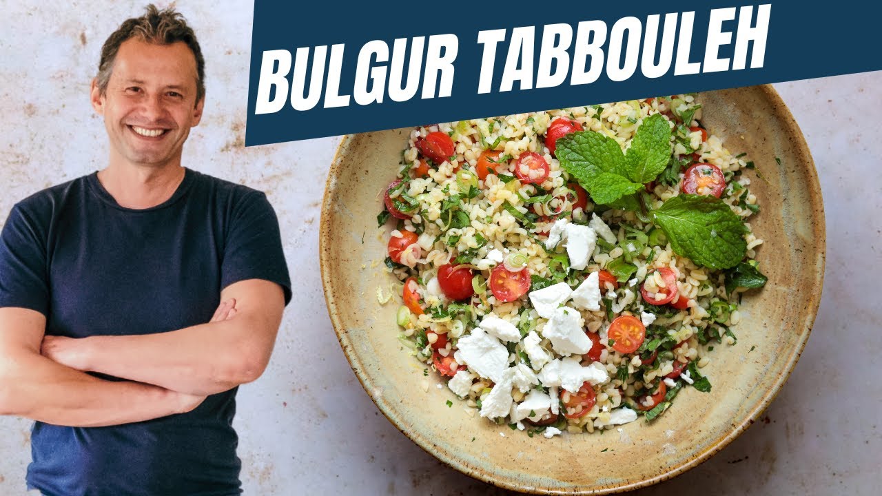 Easy French style Tabbouleh salad with bulgur | Lighter eating