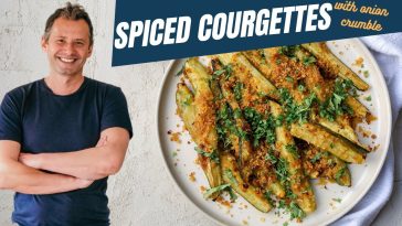 Spiced courgettes with onion crumble | Mediterranean series