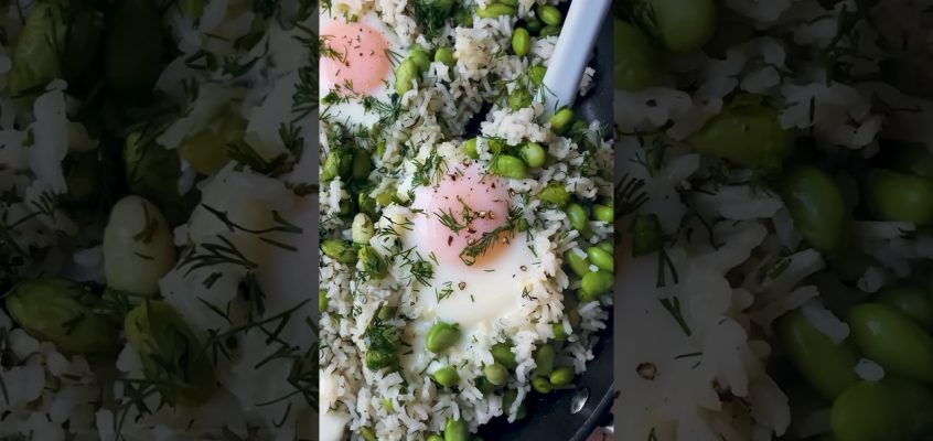 Rice + dill + egg = 💖 #recipe #food #cooking #dinner #how #egg #rice