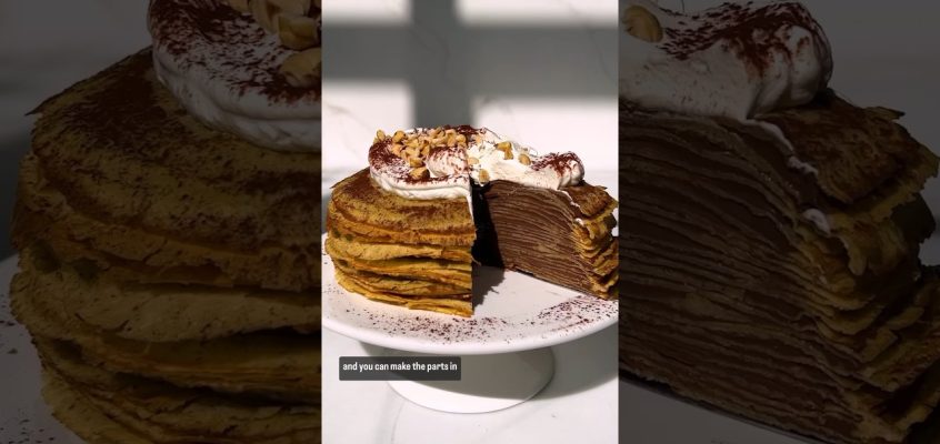 Samantha Seneviratne’s Chocolate Hazelnut Crepe Cake is everything ✨