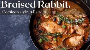 A rabbit dish with beautiful flavors