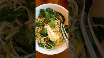 Creamy Garlic Pasta With Greens is on NYT Cooking 🧄