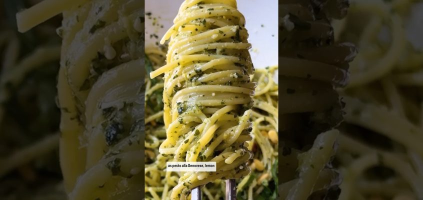 Lemon Pesto Pasta by Anna Francese Gass is on NYT Cooking 🍋✨