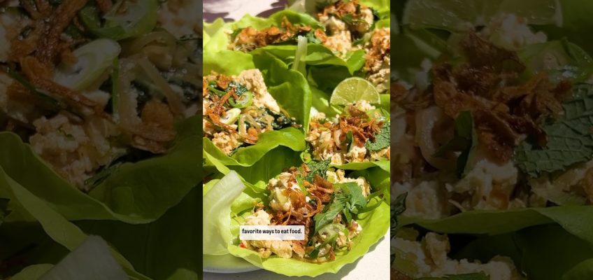 Tofu Larb recipe by Hetty McKinnon is in the description ✨