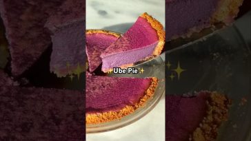 Get the full recipe for Ube Pie in the description (tap the three dots at top right)