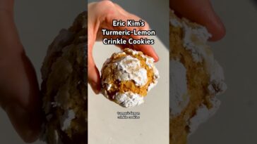 Eric Kim’s Turmeric-Lemon Crinkle Cookies