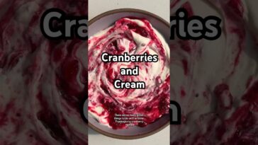 Cranberries and Cream! Recipe’s in the description #recipe #thanksgiving #leftovers