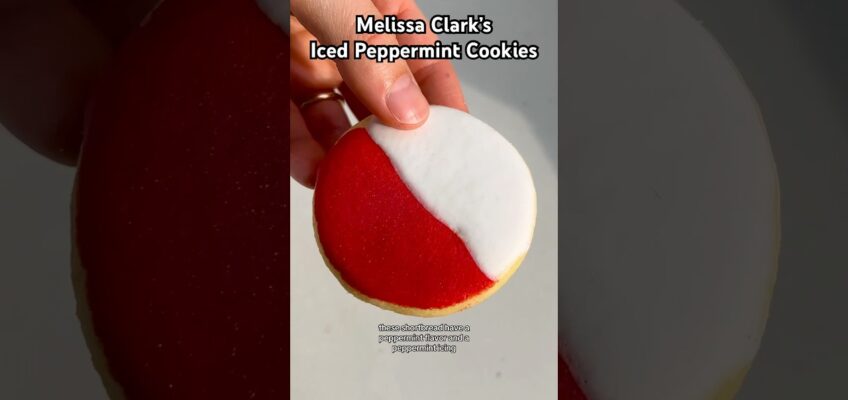 Melissa Clark’s Iced Peppermint Cookies