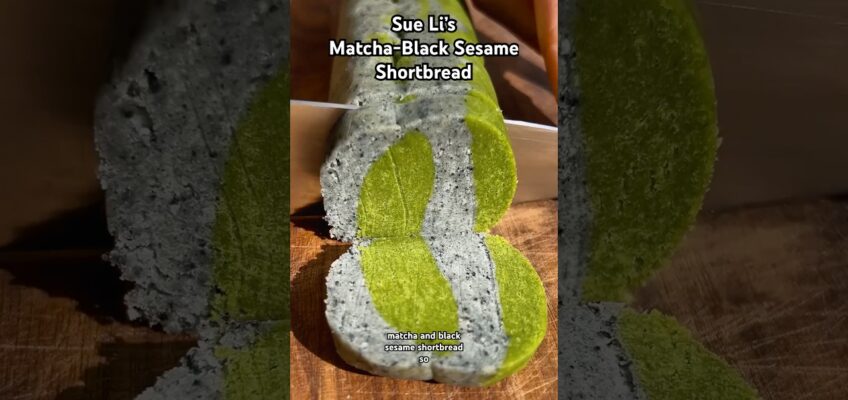 Sue Li’s Matcha-Black Sesame Shortbread