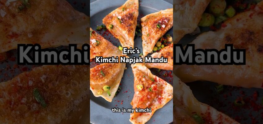 Dumpling Week day one! First up: Eric Kim’s Kimchi Napjak Mandu. #shorts #dumplingweek