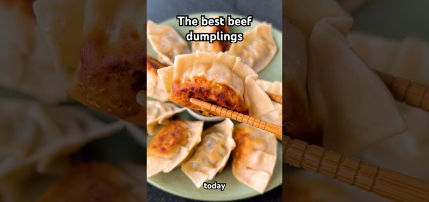 Beef Dumplings by Kay Chun for Dumpling Week day four! #shorts #dumplingweek