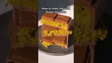 Full recipe in the description #shorts #viral #cooking #recipe #dubaichocolate #chocolate
