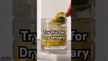 Nonalcoholic Dirty Lemon Tonic — recipe in the description! #shorts #drink