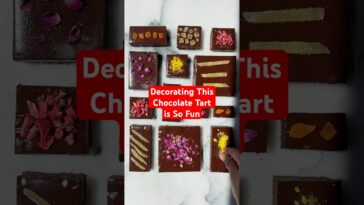 Big Chocolate Tart — recipe in the description! #recipe #dessert #chocolate #baking