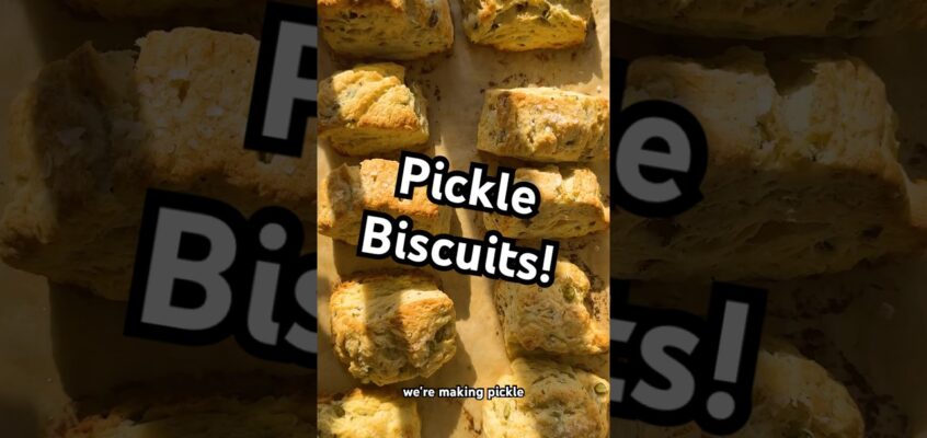 Pickle Biscuits! Recipe in the description #shorts #pickles