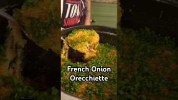 Full recipe in the description for Ham’s French Onion Orecchiette