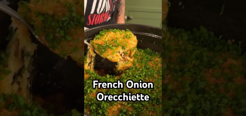 Full recipe in the description for Ham’s French Onion Orecchiette