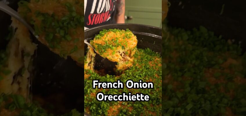 Full recipe in the description for Ham’s French Onion Orecchiette