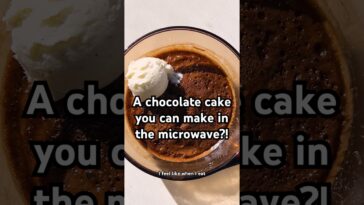 Microwave Nutella Pudding Cake — full recipe in the description! #shorts