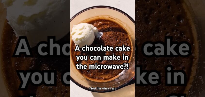 Microwave Nutella Pudding Cake — full recipe in the description! #shorts