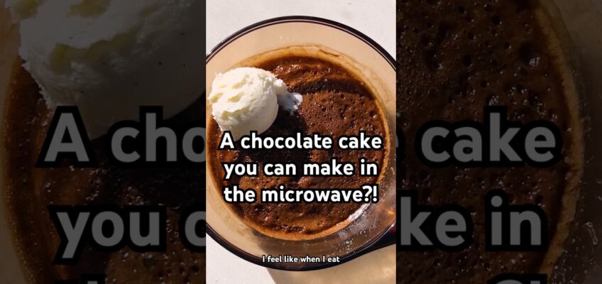 Microwave Nutella Pudding Cake — full recipe in the description! #shorts