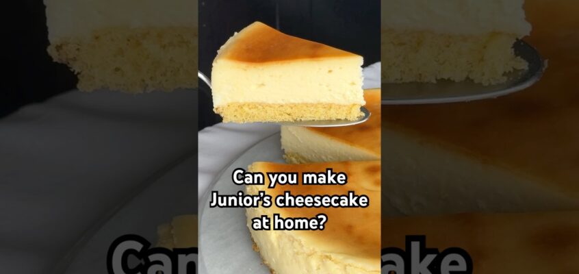 Eric Kim’s Junior’s cheesecake recipe is on NYT Cooking! #recipe #cheesecake #brooklyn
