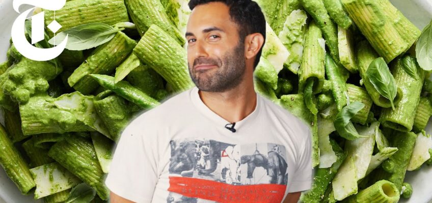 Andy Baraghani Makes Extra-Green, Produce-Packed Pasta Salad | NYT Cooking