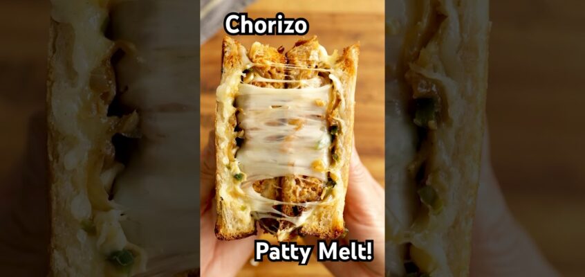 You need this. Chorizo Patty Melt recipe in the description #shorts #recipe