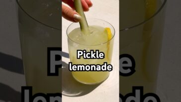 Pickle lemonade! Full recipe in the description #shorts #pickle #lemonade #recipe