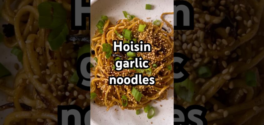 Hoisin Garlic Noodles recipe in the description