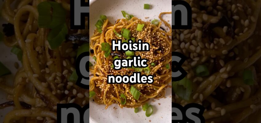 Hoisin Garlic Noodles recipe in the description