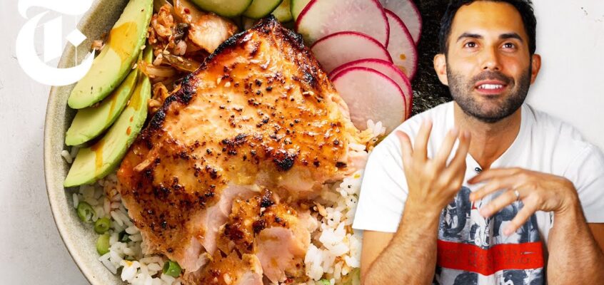 The Best Salmon Bowl You’ll Ever Make | Sticky Miso Salmon | Andy Baraghani | NYT Cooking