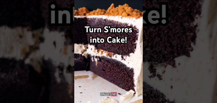 S’mores Cake recipe by Yossy Arefi is  on NYT Cooking! #shorts
