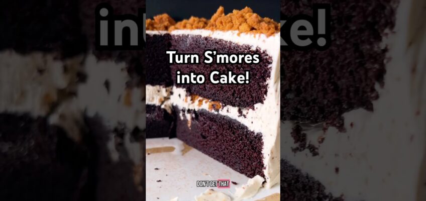 S’mores Cake recipe by Yossy Arefi is  on NYT Cooking! #shorts