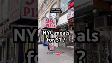What can you eat for $1 in NYC? #shorts #nyc
