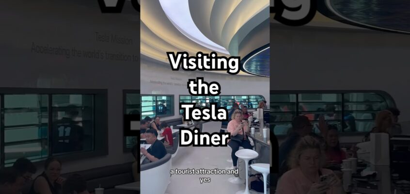Tesla Diner draws fans and protesters alike. Read the full story on NYTimes.com #tesla #shorts