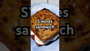 S’mores, but a sandwich. Get the #recipe in the description! #shorts