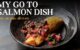 Couscous-Crusted Salmon with Tomato & Olive Vinaigrette - Easy home cooking